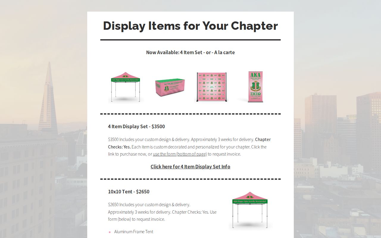 Display Itema 4 Item Display Set